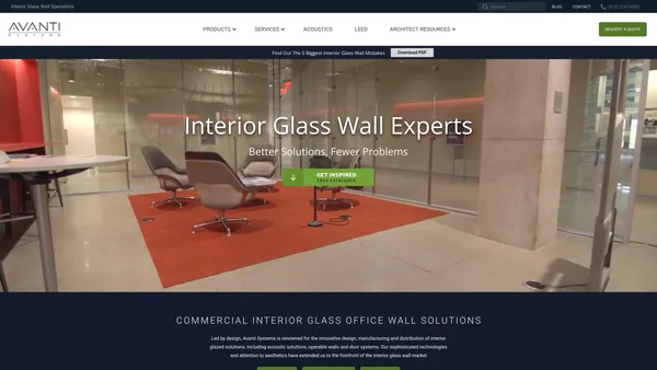 Avanti Systems USA - Interior Glass Wall Systems